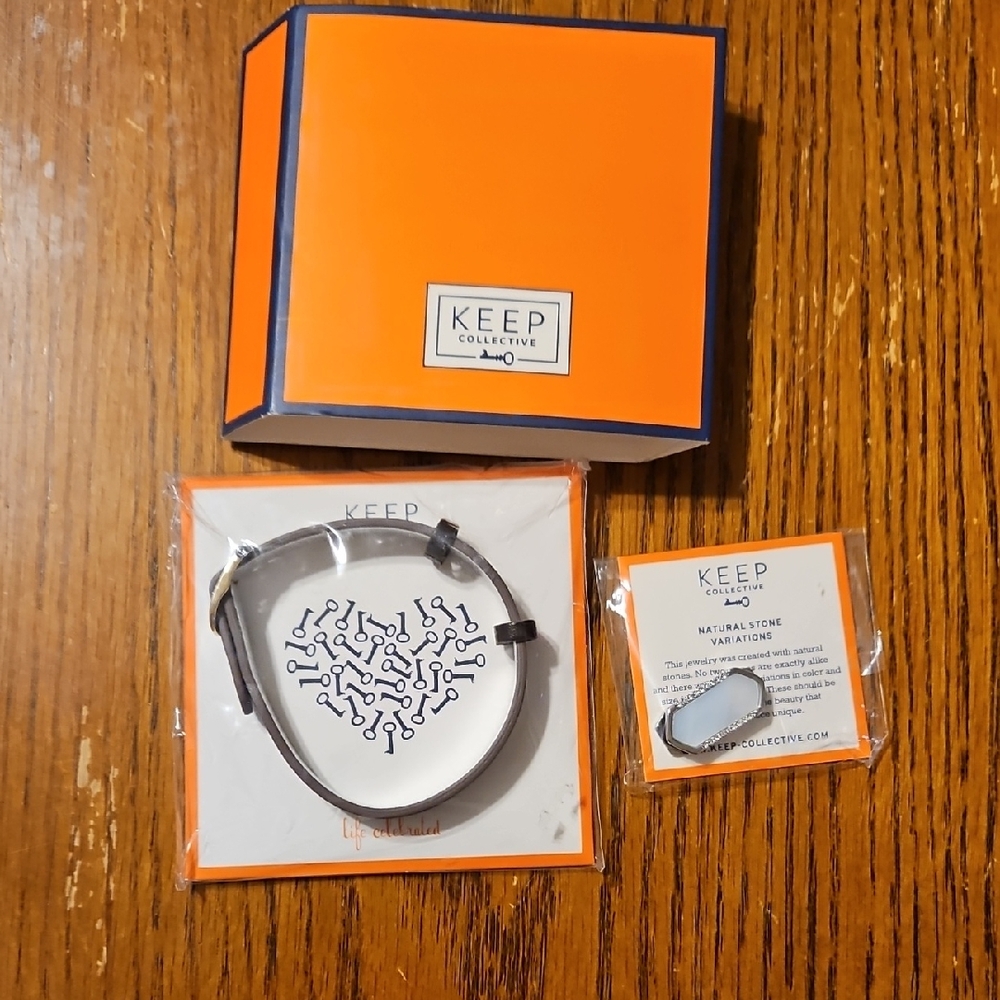 Keep Collective Bracelet with Stone Charm